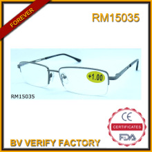RM15035 Venta por mayor alta calidad media marco Gafas De Lectura